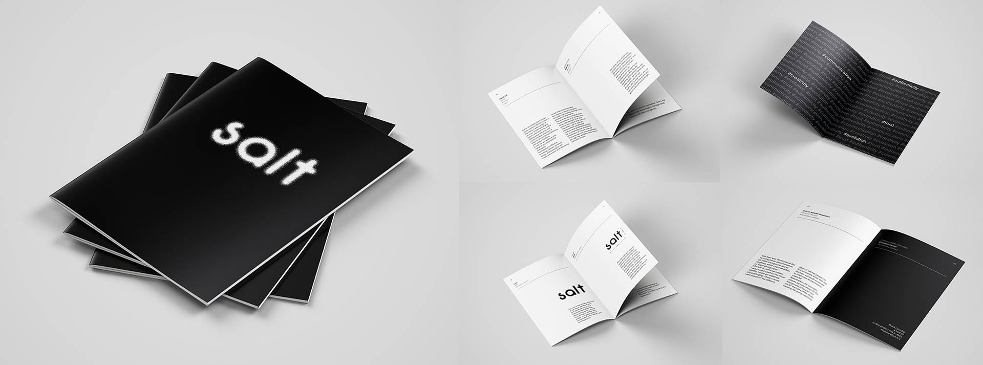 Brand guideline booklet for salt studio