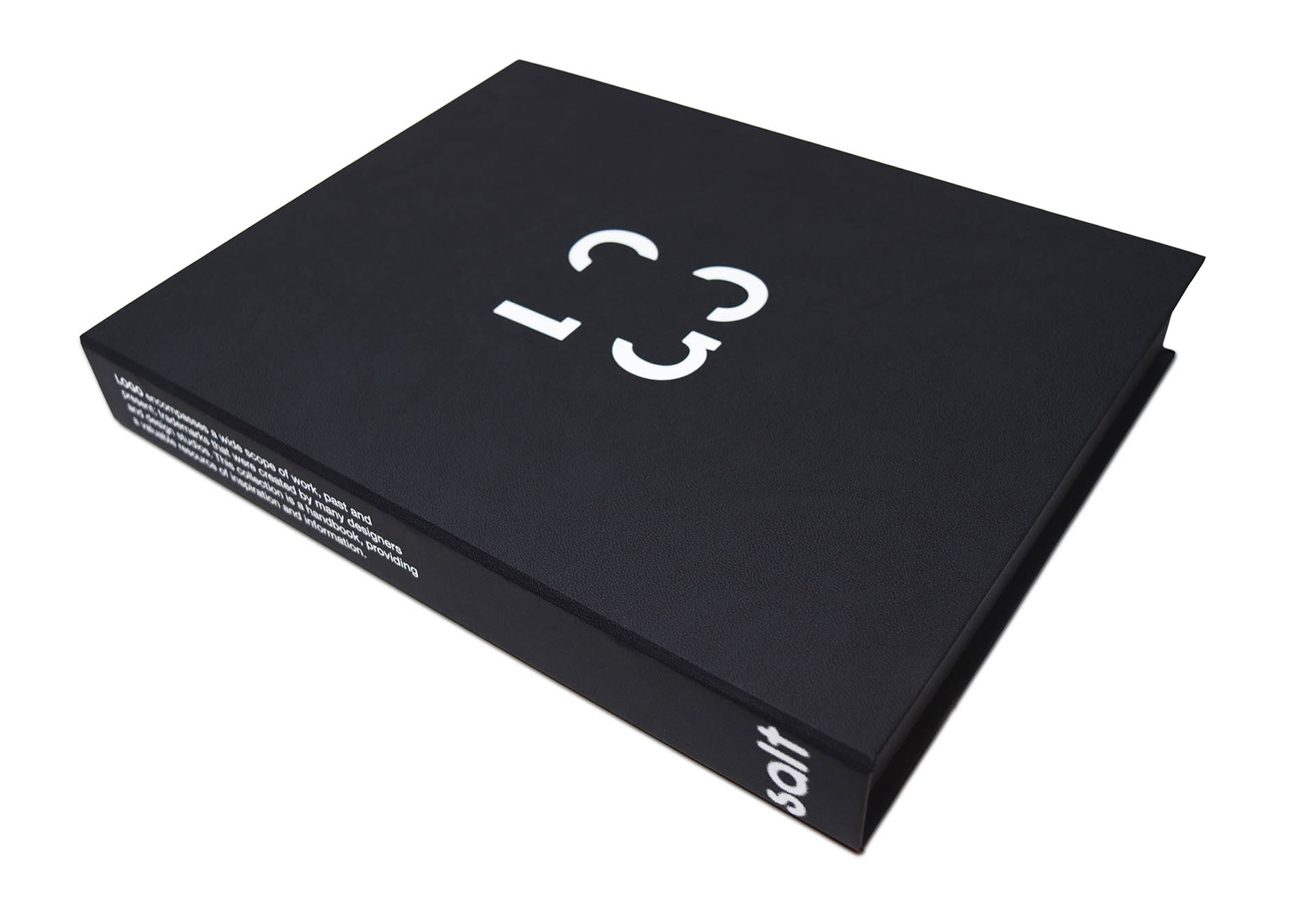 LOGO: a special edition collection of two volumes that include trademarks categorised based on certain criteria – the two volumes and an absorption filter are included inside the box
