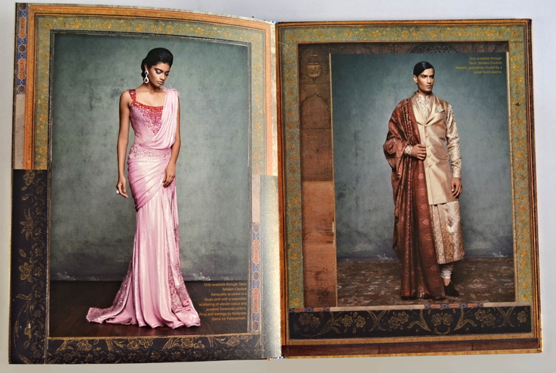 Catalogue design to promote Tarun Tahiliani Design Studio who create couture with an Indian sensibility