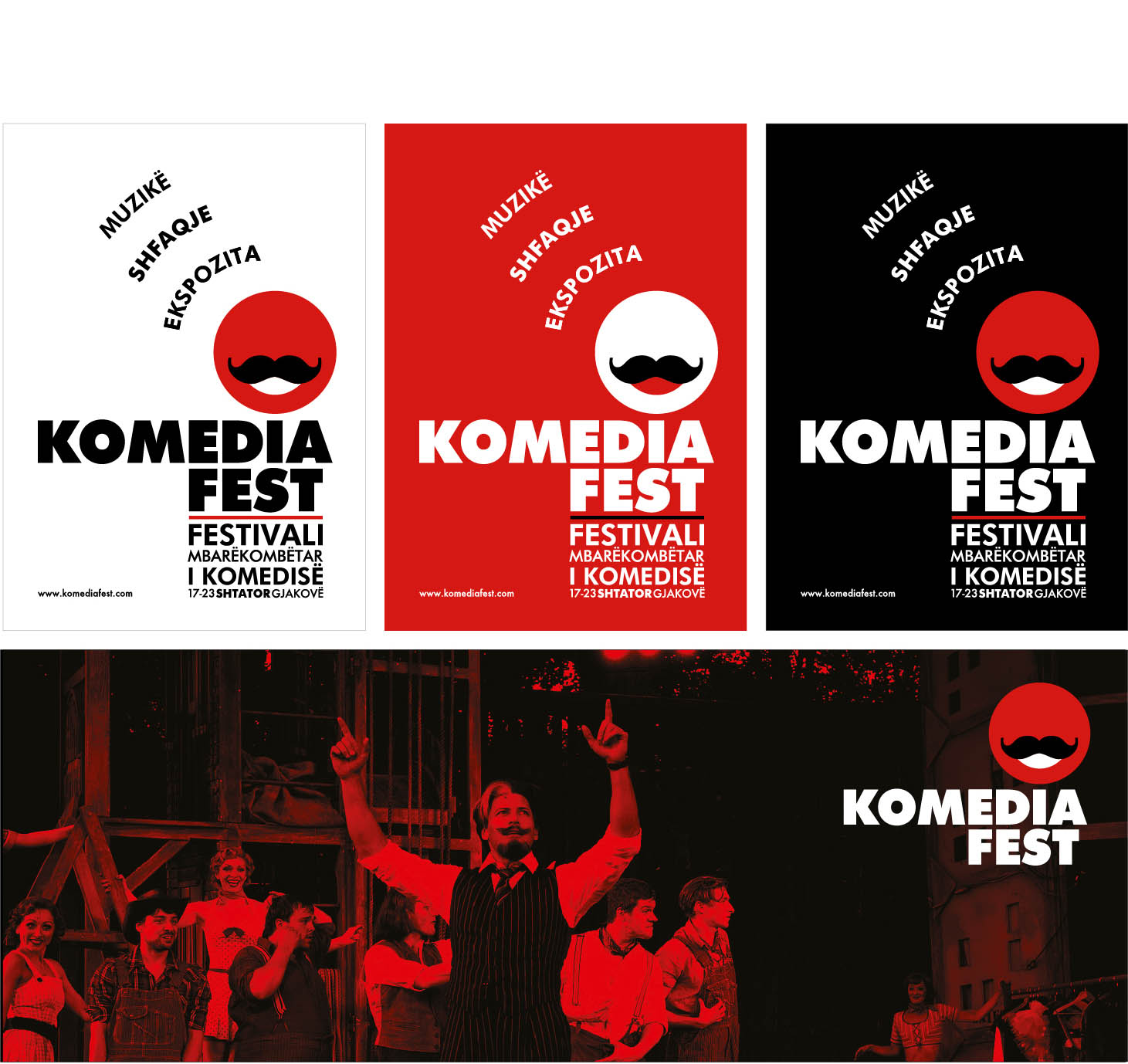 Brand launch and teaser campaign for Komedia Fest