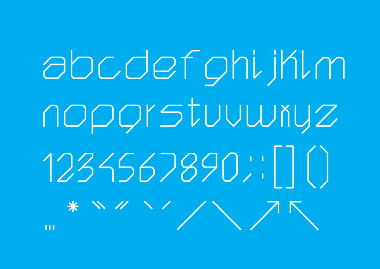 Typeface design and promotional material for Typotech