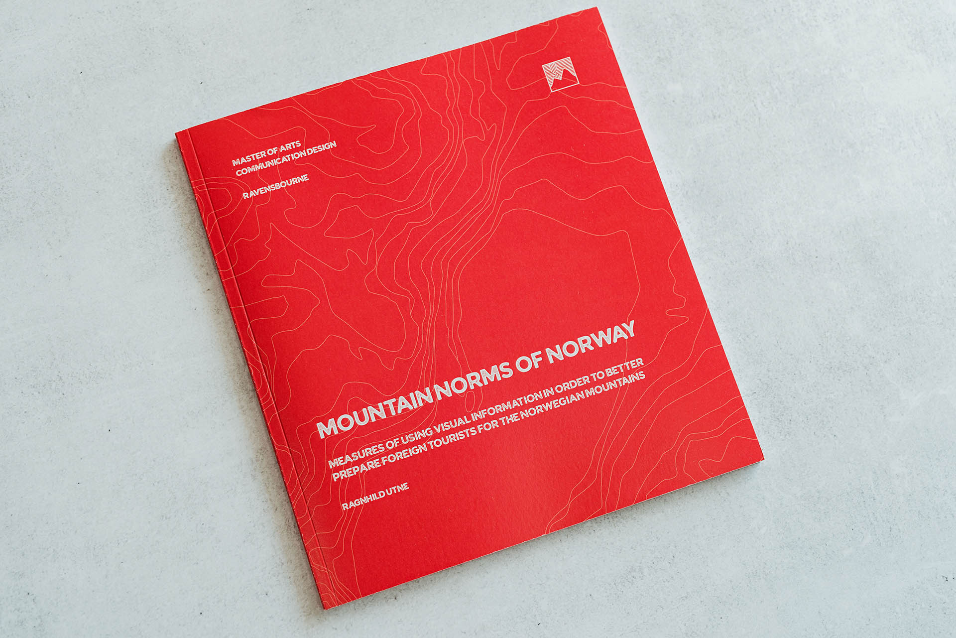 Front cover design for Mountain Norms of Norway thesis