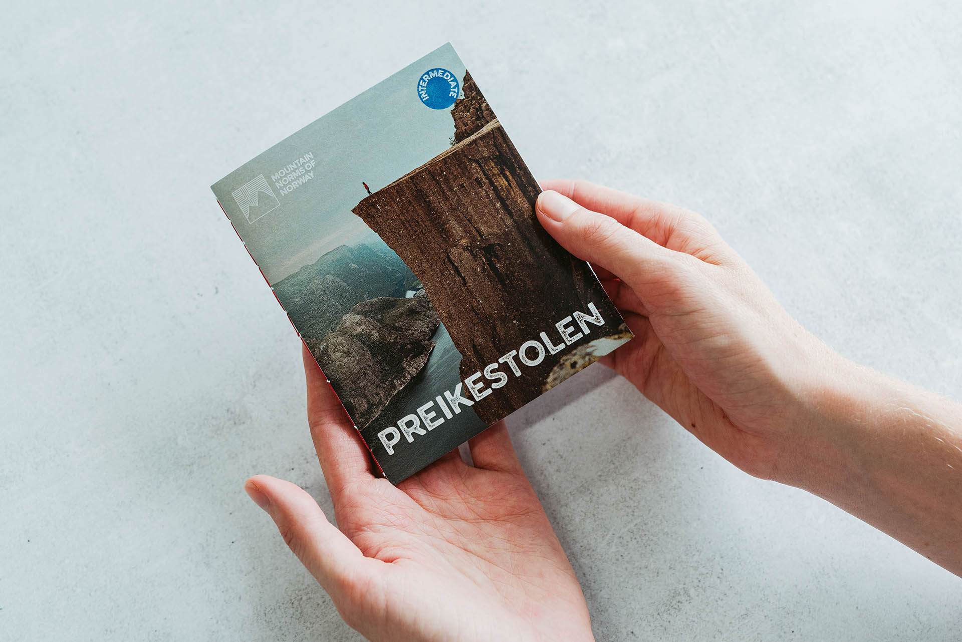 Front cover design for Preikestolen brochure