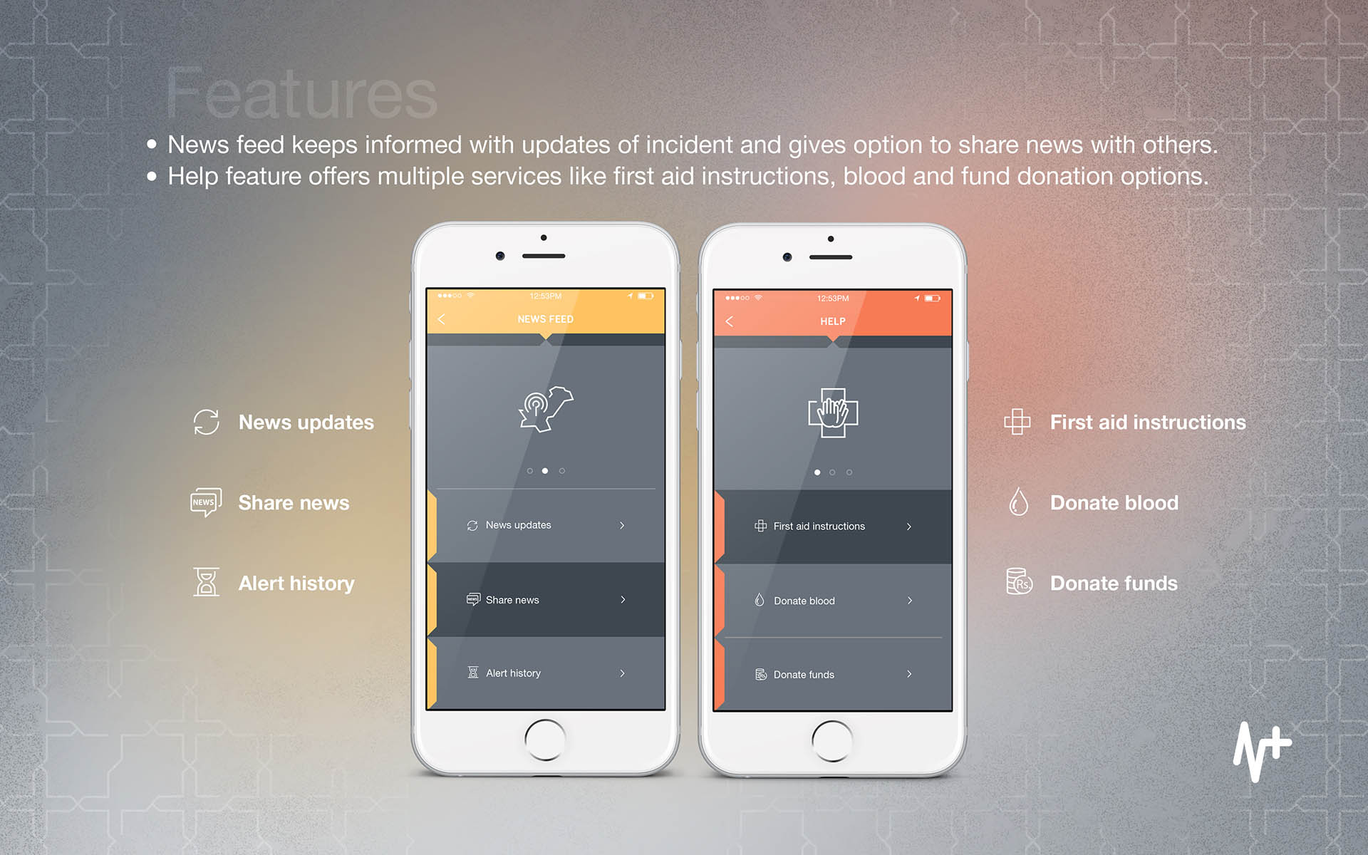 Lifeline mobile app, features