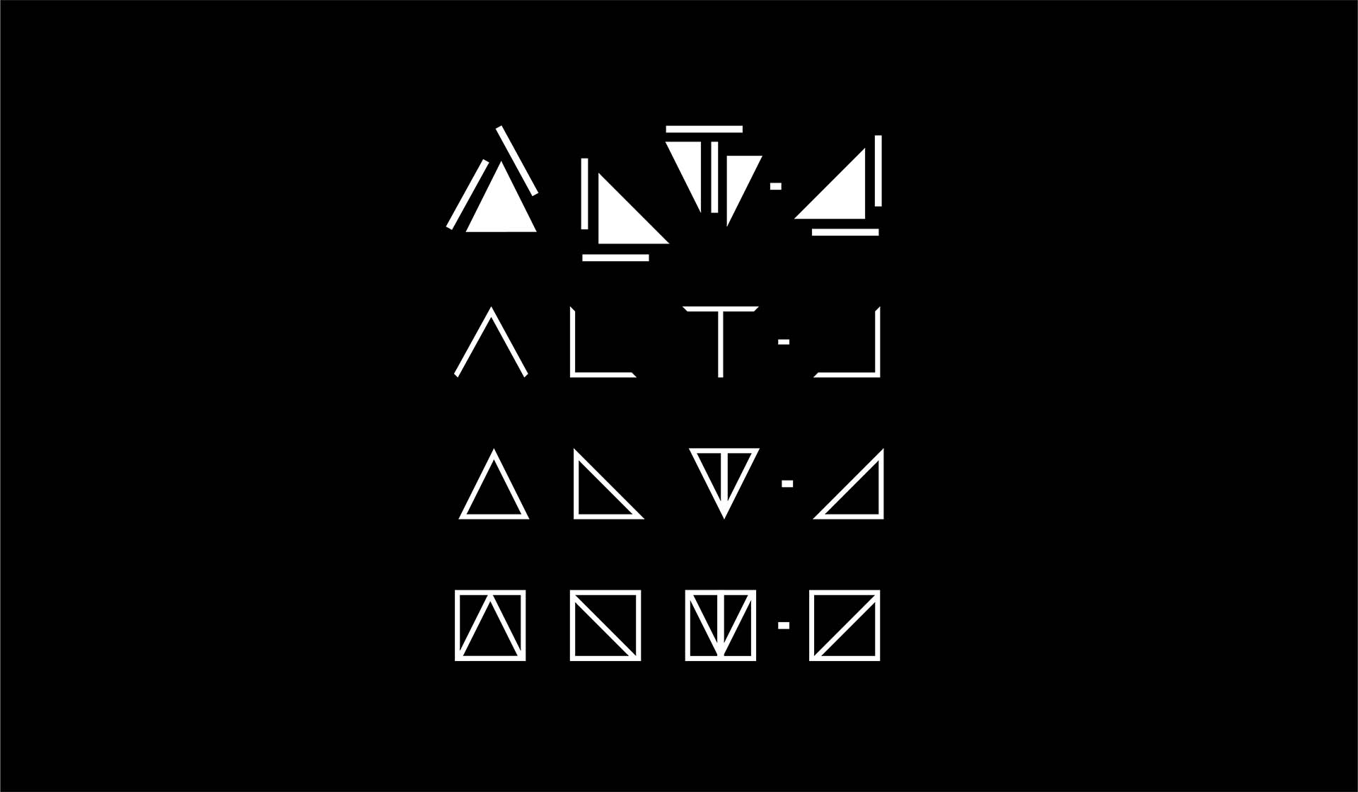 Geometric typography for the band alt-J became the basis of the entire visual language with the goal of creating a comprehensive identity for the band’s tour
