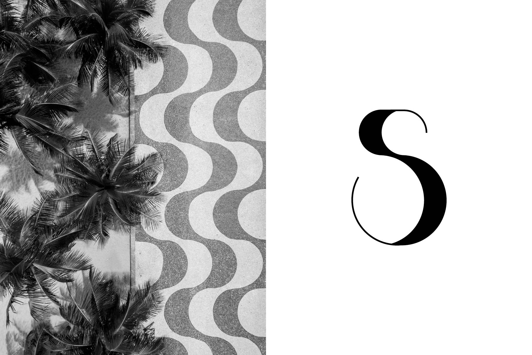 The starting point for the design was the letter S inspired by the famous Rio de Janeiro’s sidewalks (Calçadão) patterns
