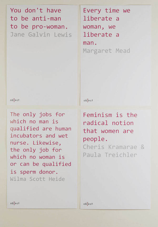 Publicity campaign for Object, a human rights organisation for women