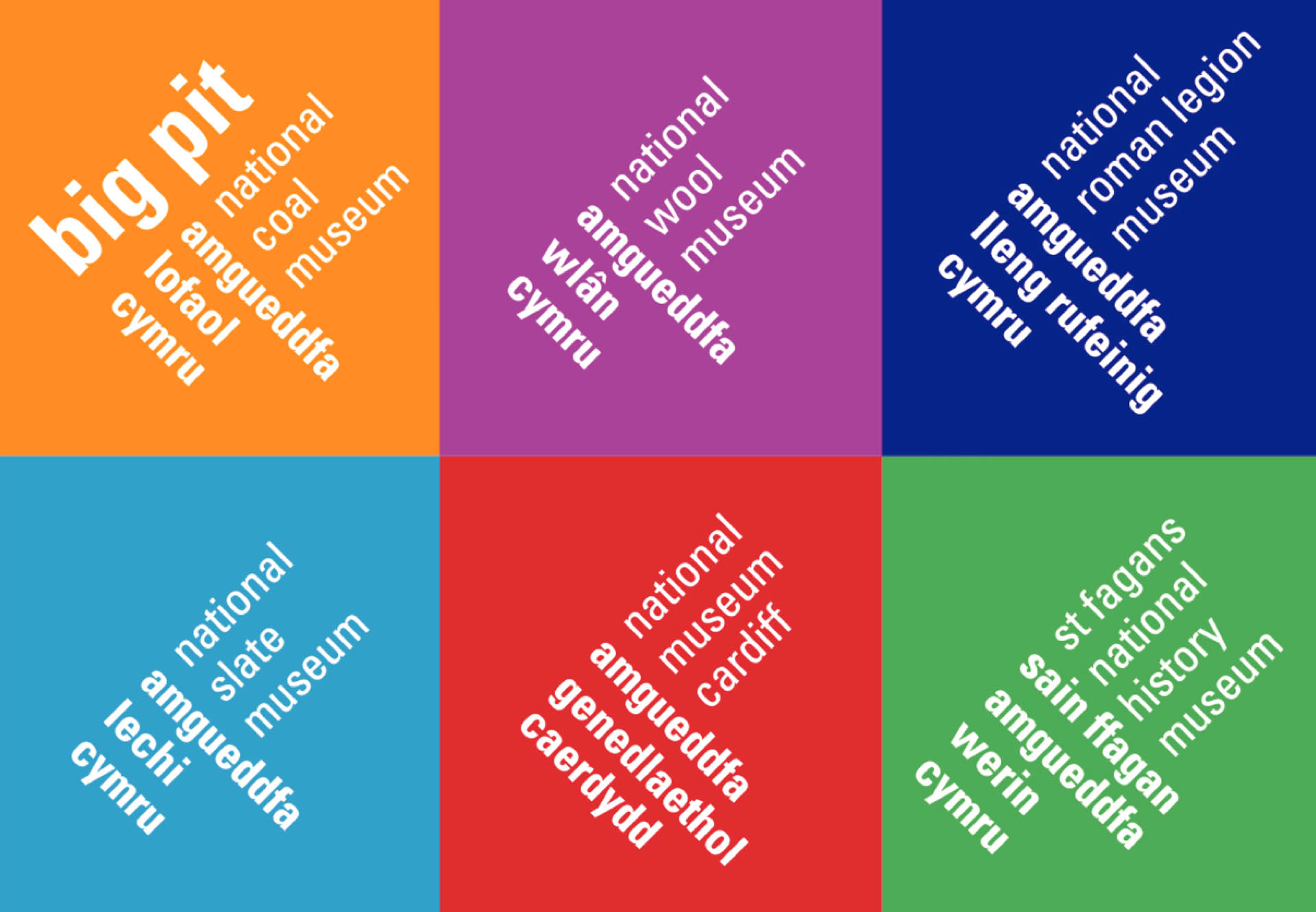 Visual identity for the National Museum Wales